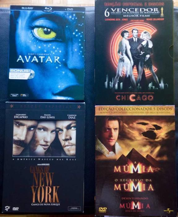 Vários filmes DVD Digipak Steelbook