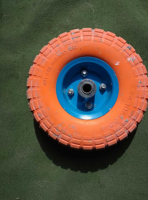 Kolo Wózka Taczki 3,50-4 PU (10) Pomaraczowe Poliuretanowe