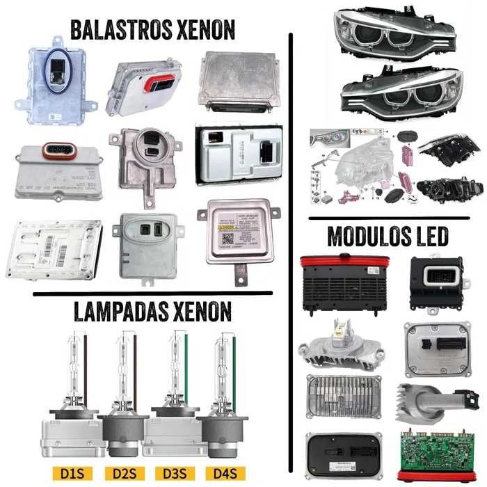 Peças Tuning BMW Audi Mercedes VW Porsche Pack M AMG S Line RS GTI Para-choques Grelhas Spoilers German Look