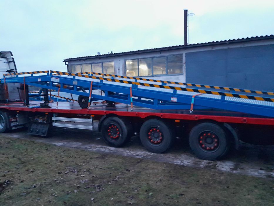 Mobilna rampa załadunkowo-rozładunkowa 10T CE  z krata pomostowa
