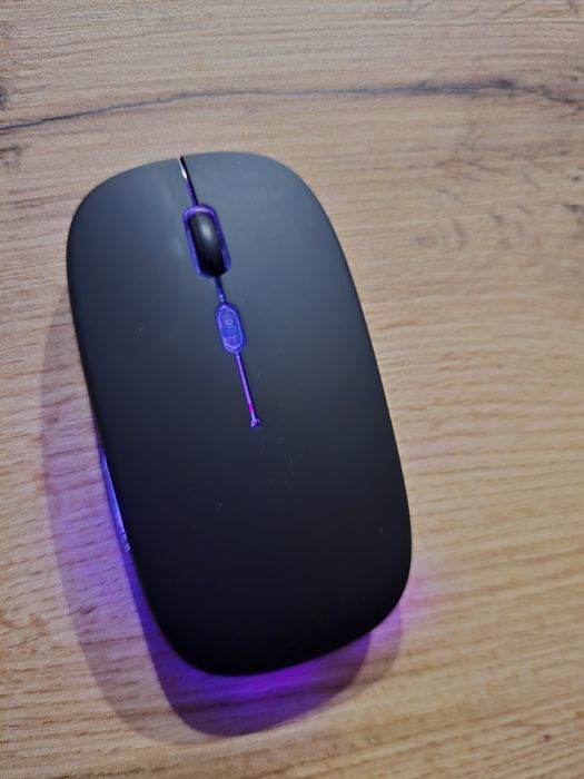 Myszka bezpzewodowa z adapterem usb myszka podświetlana myszka bluetooth ładowanie USBC