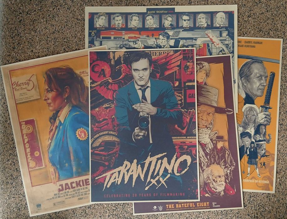 Lote de 5 Posters - QUENTIN TARANTINO (papel kraft, formato A3)