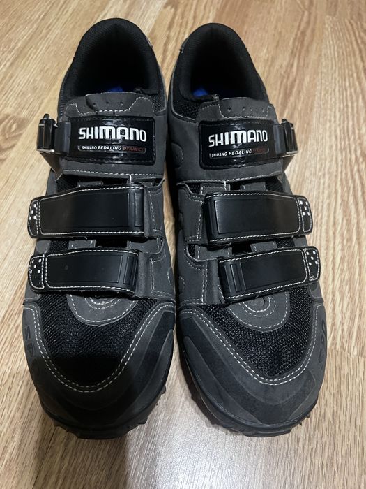 Велотуфли Shimano SH-M065 SPD + шипы Shimano SM-SH56 (стелька 28-28.5 см)