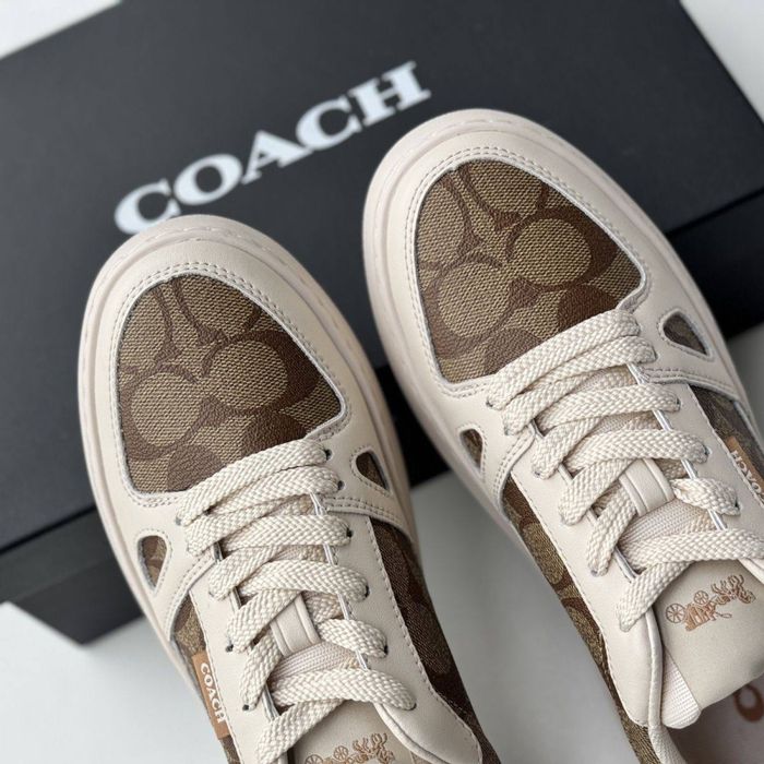 Кросівки кеди Coach беж