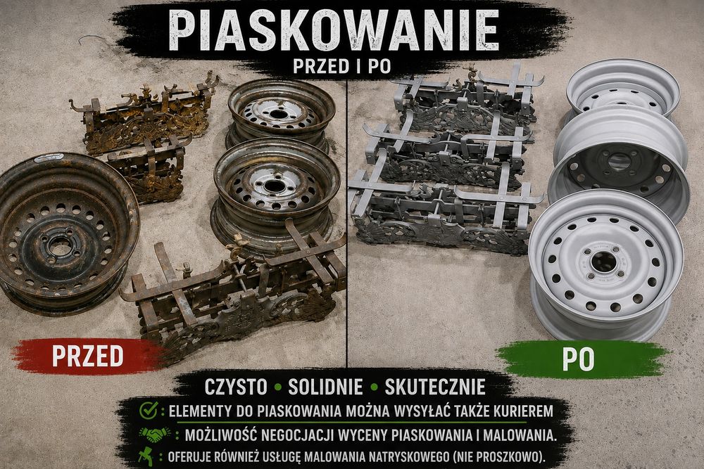 Piaskowanie Lakiernictwo malowanie Renowacja Konserwacja