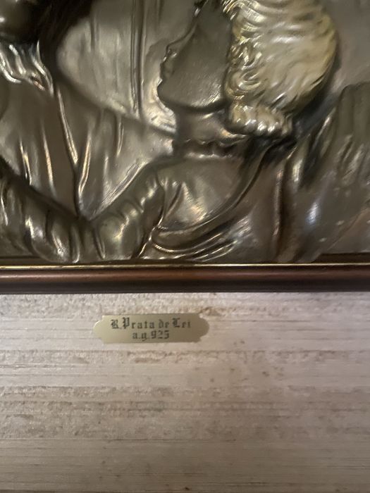 Quadro em prata maciça