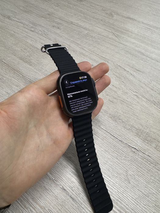 Apple Watch Ultra 2 49mm Black Titanium 97% акб смарт годинник