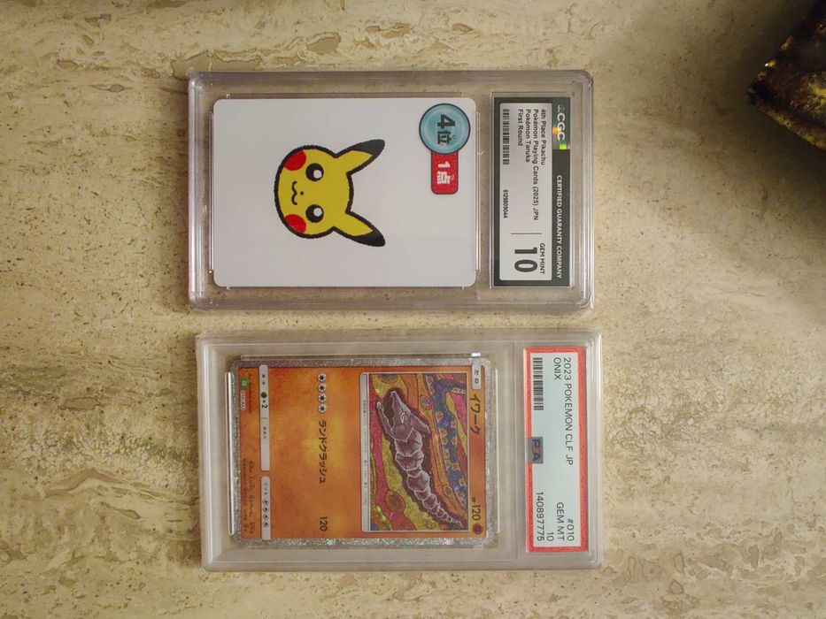 Pokémon Slabs PSA 10 & CGC 10 – Onix Master Ball + Pokémon Tairiku Promo