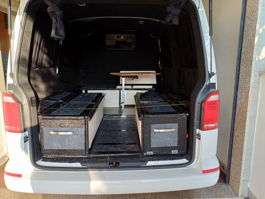 Movel camper van, arrumação camper van, módulo camper van