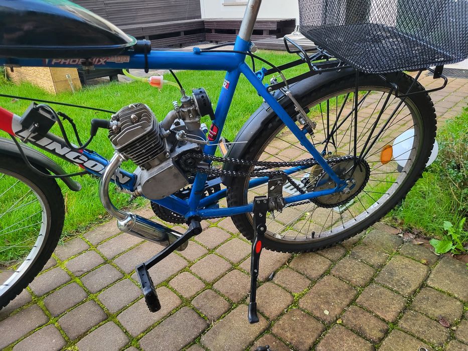 Rower z silnikiem spalinowym 80cc