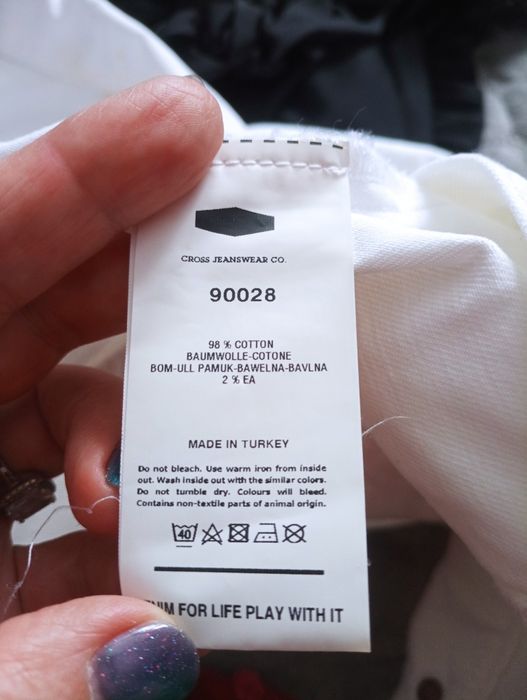 Biała dżinsowa kamizelka Basic M