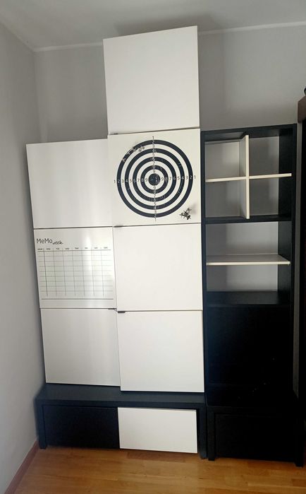 Meble Vox Young Users, regał\półka wisząca, regał stojący z szafą