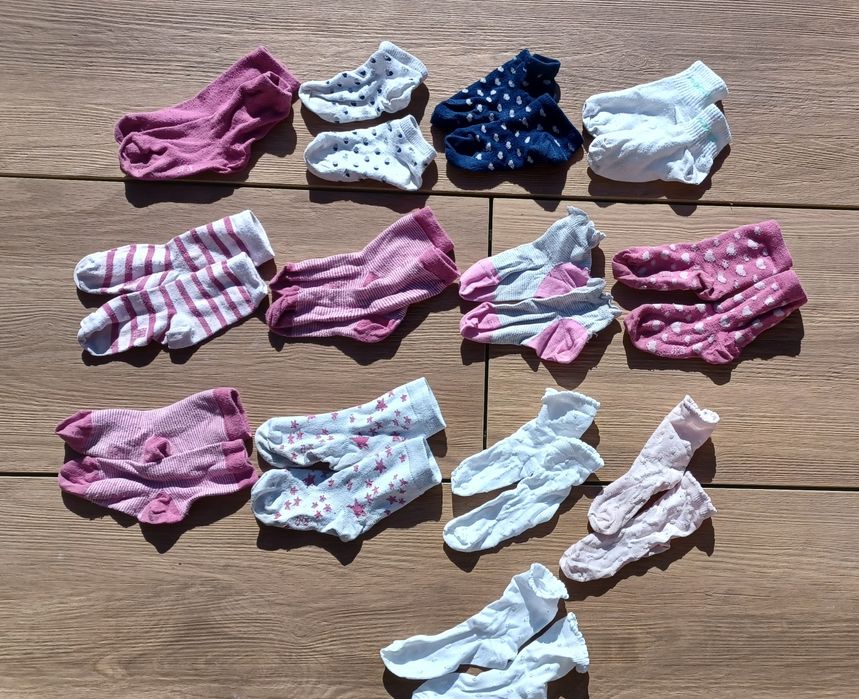 Skarpetki dziewczęce 13 par, rozm. 23-26