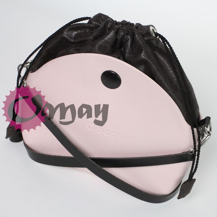 Czarny organizer do OBAG MOON LIGHT worek nakrapiany 2 kieszenie OMAY