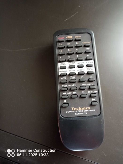 Sprzedam Super Zmieniarkę Technics SL-MC 7 + Pilot CD TEXT