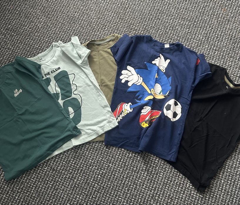 Zestaw koszulek chłopięcych 128