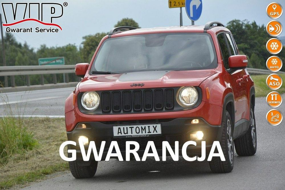 Jeep Renegade 1.6 Benzyna gwarancja przebiegu bezwypadkowy nawigacja