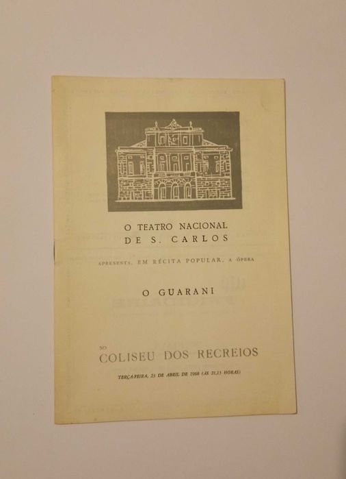 Programas do Teatro Nacional de S. Carlos
