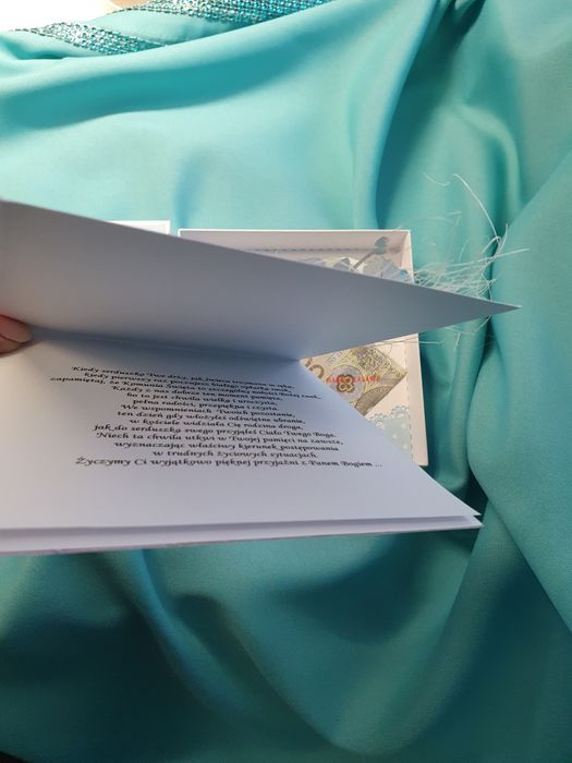 Gratulacje dla studenta prawa i Pamiatka  Pierwszej  Komunii św.