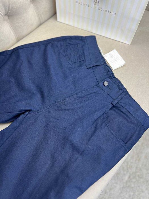Мужские льняные брюки Brunello Cucinelli классические штаны d065