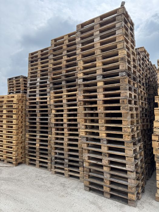 Palety euro 1200x800 ciemne 2 gatunek palety używane