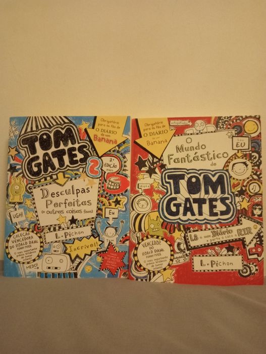 Dois livros da coleção Tom gates
