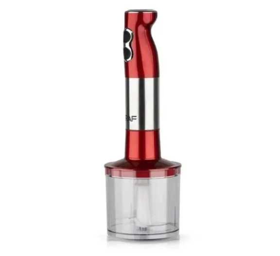 Потужний кухонний блендер 3 в 1 Червоний Ручний блендер подрібнювач