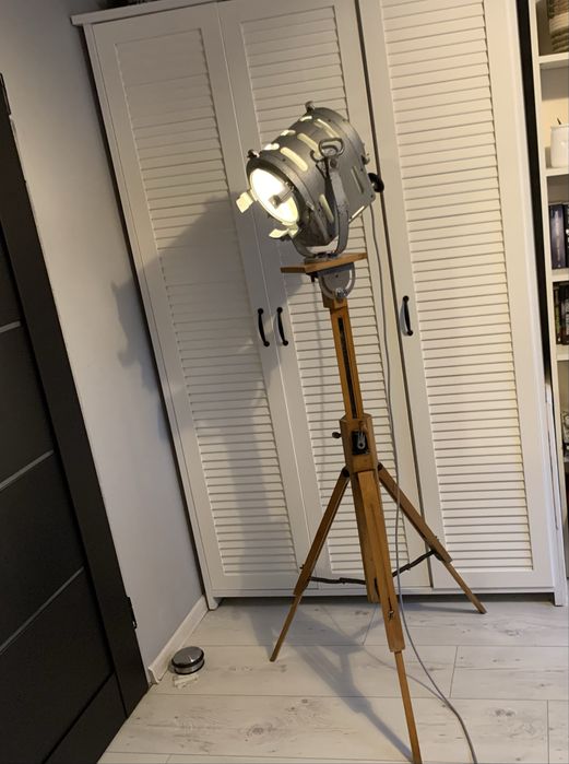 Lampa podlogowa stojaca loft vintage prl industrial