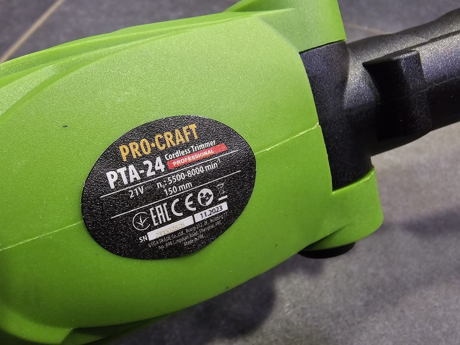 Коса Триммер аккумуляторный ProCraft 2шт Аккум. Диск Нож метал. +5 шт