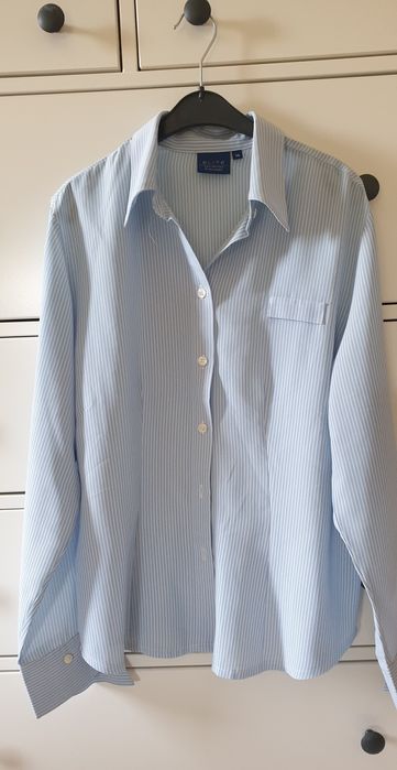 Koszula Damska niebieska w białe paski r.M