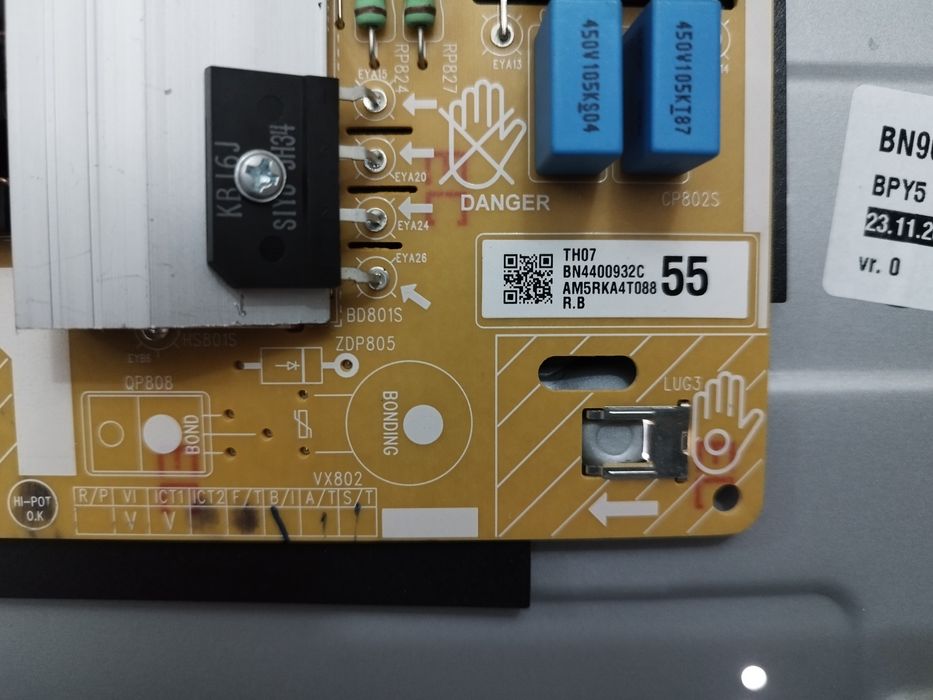 TV Samsung ue55nu7026k  Mainboard, Fonte de Alimentação