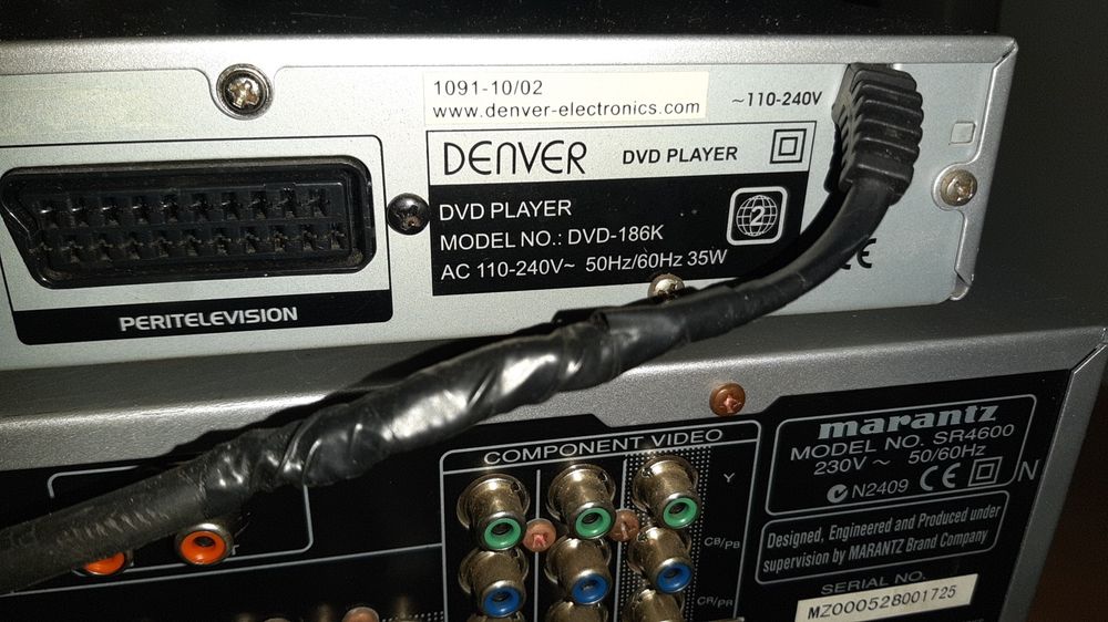 Receptor Surround Marantz SR4600 AV e Leitor de DVD