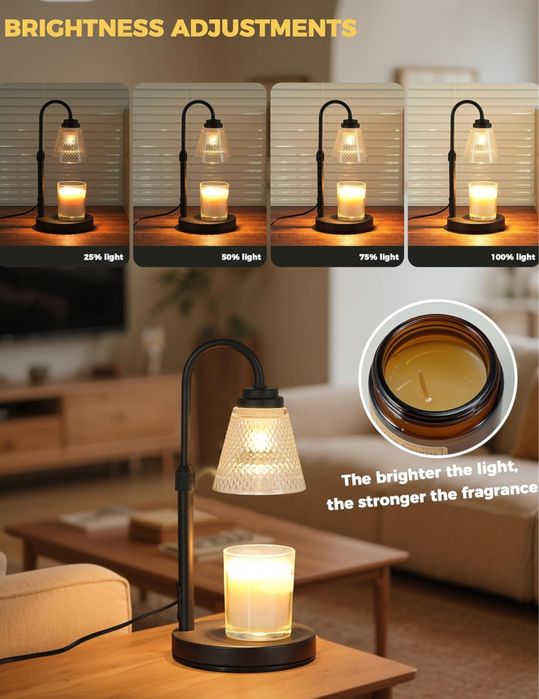 Лампа для підігріву свічок з таймером креативний подарунок на свята