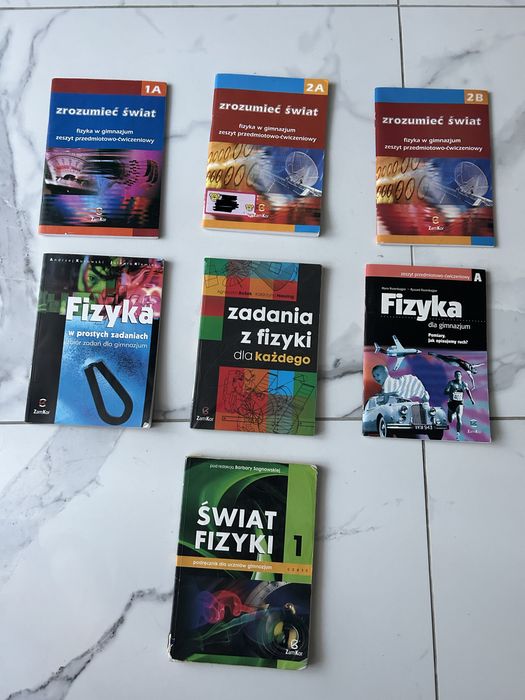 Podrecznik, zbior zadań, ćwiczenia, Fizyka, egzamin, klasa siodma