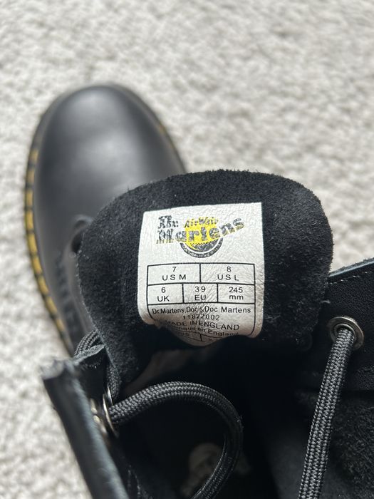 Czarny buty glane Dr. Martens