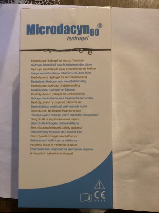 Microdacyn 60 Hydrogel rany odlezyny oczyszczanie odkazanie nawilzanie