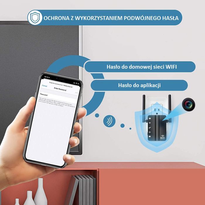 Ukryta Kamera Wifi Repeater Sieci Na Żywo Mkwe27