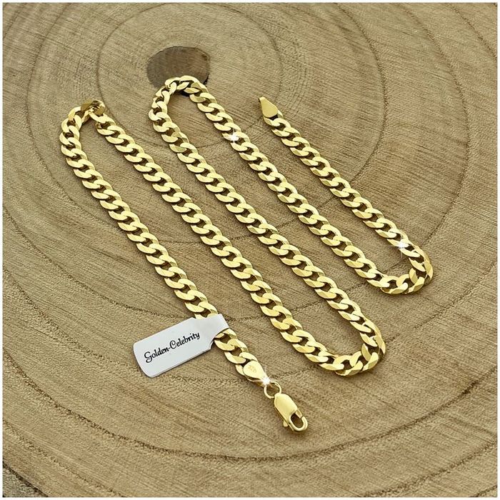 Gruby Łańcuszek Damski Splot Pancerka 65cm/6mm 925 Szeroki Solidny + G