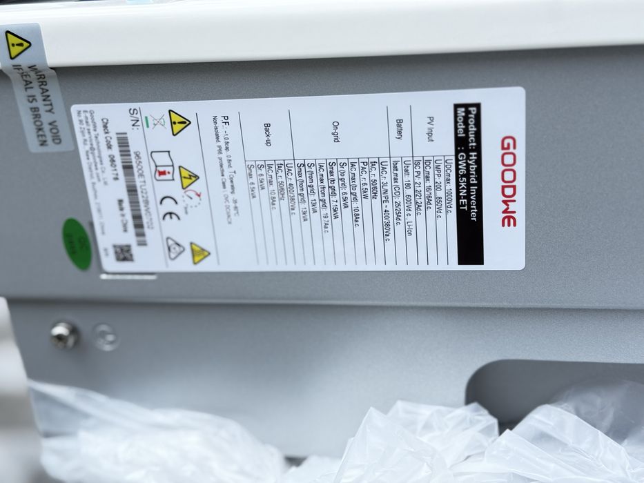 GoodWe GW6.5KN-ET 6.5kW | Гібридний трифазний інвертор | Новий