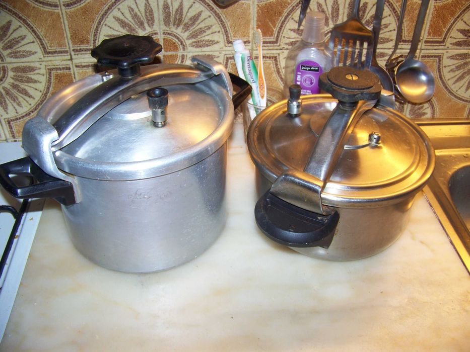 panelas de pressão inox e alumínio