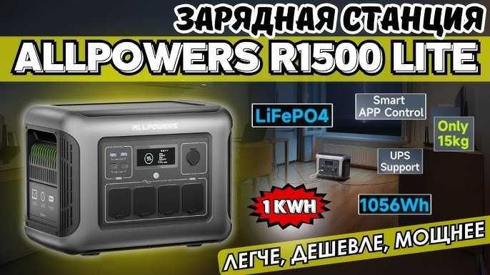 ALLPOWERS R1500 LITE Портативна енергетична станція 1600Вт 1056Вт·год