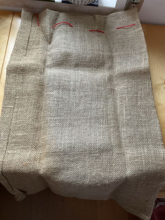 Sacos Pai Natal grandes (77x47 cm) em serapilheira (novos)