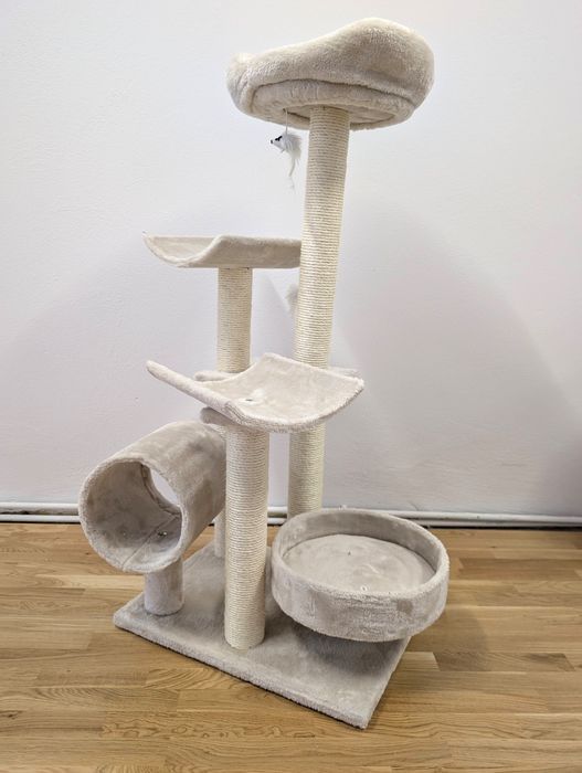 Penelope Drapak dla Kota Beżowy 55x40x116cm Średniej Wielkości