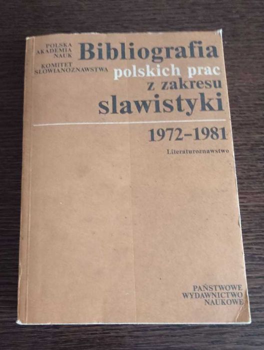 Bibliografia polskich prac z zakresu slawistyki – literaturoznawstwo