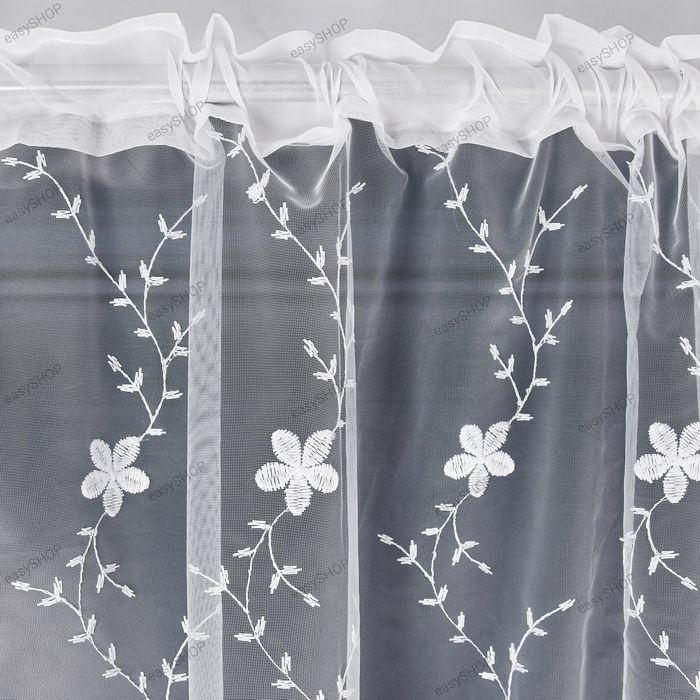 Firana 180x400 z markizety w kwiaty