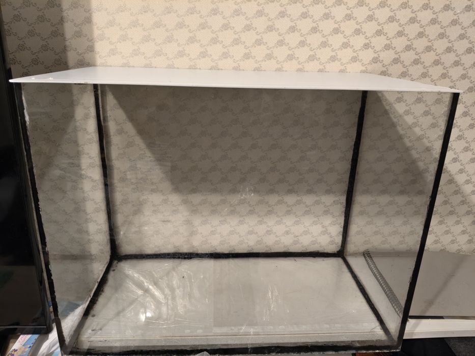 Акваріум на 50 л з рибками, насосом, камінням та ракушками + корм