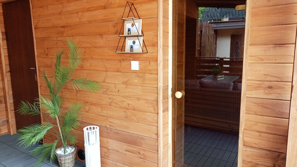 Domek letniskowy całoroczny nad jeziorem Czos z balią i sauną