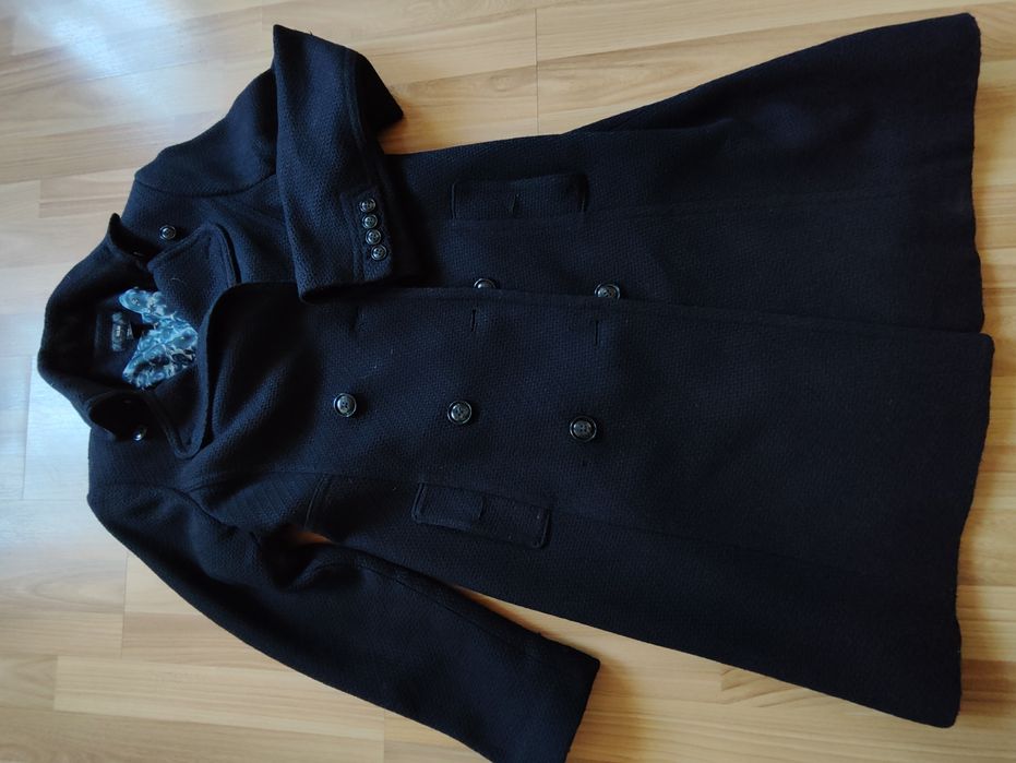 Płaszcz damski granatowy