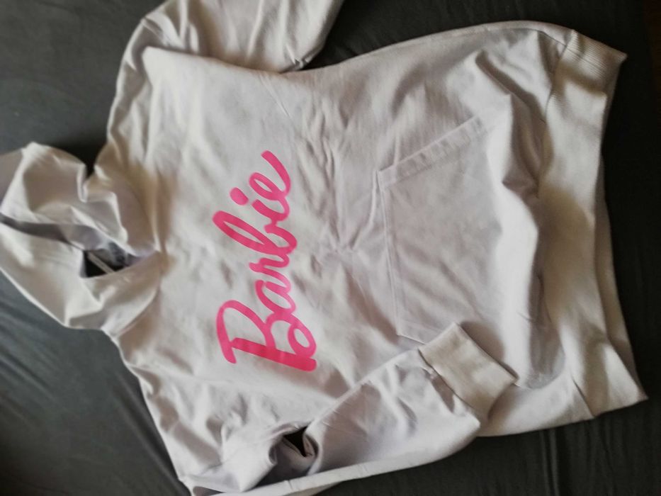 Bluza dresowa biała Barbie