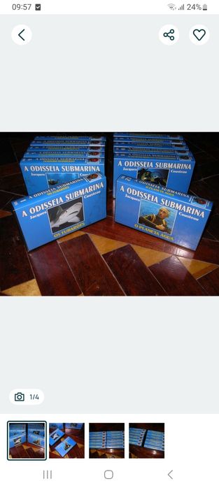 "A Odisseia Submarina ", Jacques Cousteau - Cassettes VHS